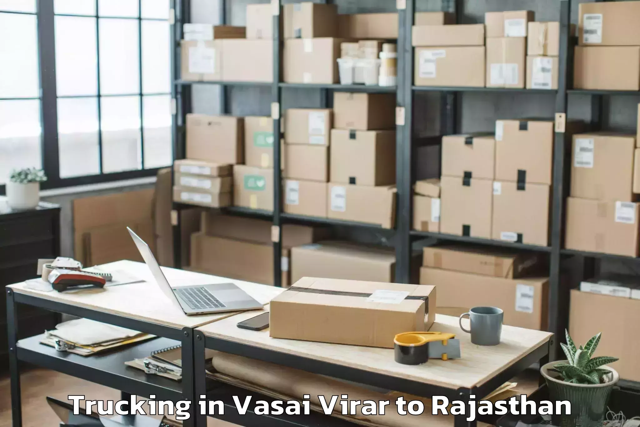 Get Vasai Virar to Chittorgarh Trucking